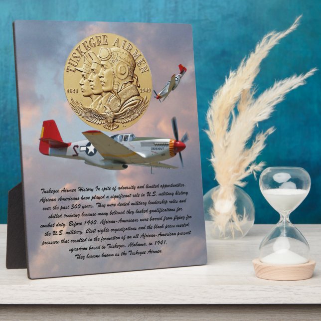 Tuskegee Airmen Coin Plaque (Side)