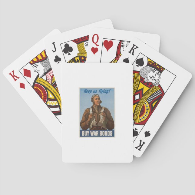Tuskegee Airmen Keep Us Flying Playing Cards (Back)