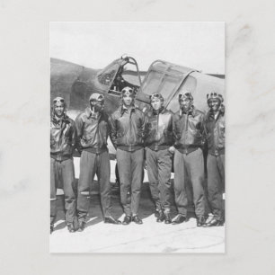 tuskegee airmen postcard