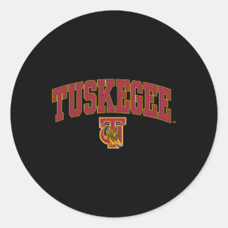 Tuskegee Golden Tigers Arch Over Classic Round Sticker