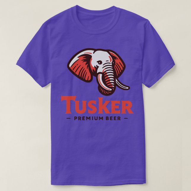 Tusker Premium Beer Vintage Discontinued Brewery T-Shirt (Design Front)