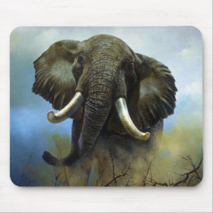 Tusks, Elephants Mouse Pad