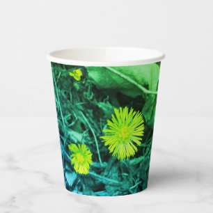 Tussilago farfara Coltsfoot Flowers Paper Cups