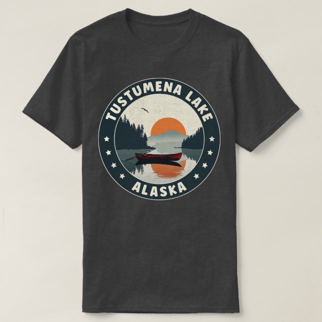 Tustumena Lake Alaska Sunset TShirt (Design Front)