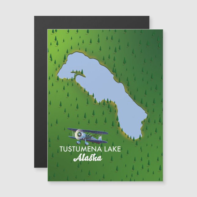 Tustumena Lake Travel map (Front/Back)
