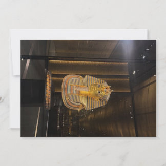 Tutankhamen golden mask Egyptian museum, Artefact! Invitation
