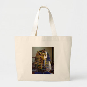 Tutankhamun - Burial mask Large Tote Bag