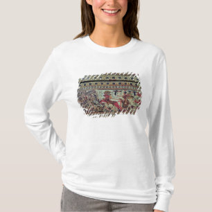 Tutankhamun  on his chariot attacking Africans T-Shirt