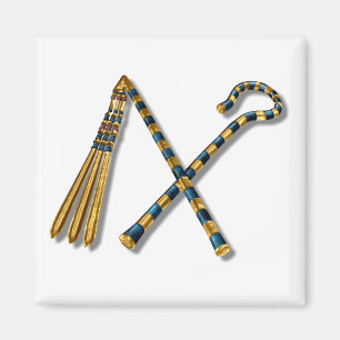 Tutankhamun’s Flail and Crook Magnet