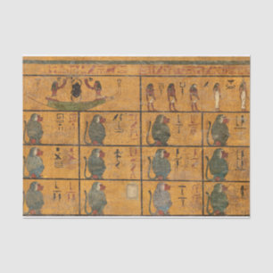 Tutankhamun Tomb, West Wall by Egyptian History Tissue Paper