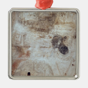 Tuthmosis III  offering incense to the god, Metal Tree Decoration