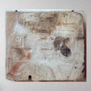 Tuthmosis III offering incense to the god, Poster
