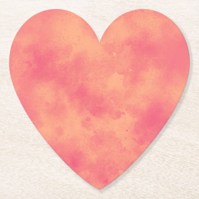 Tuti Fruity Heart  Paper Coaster (Front)