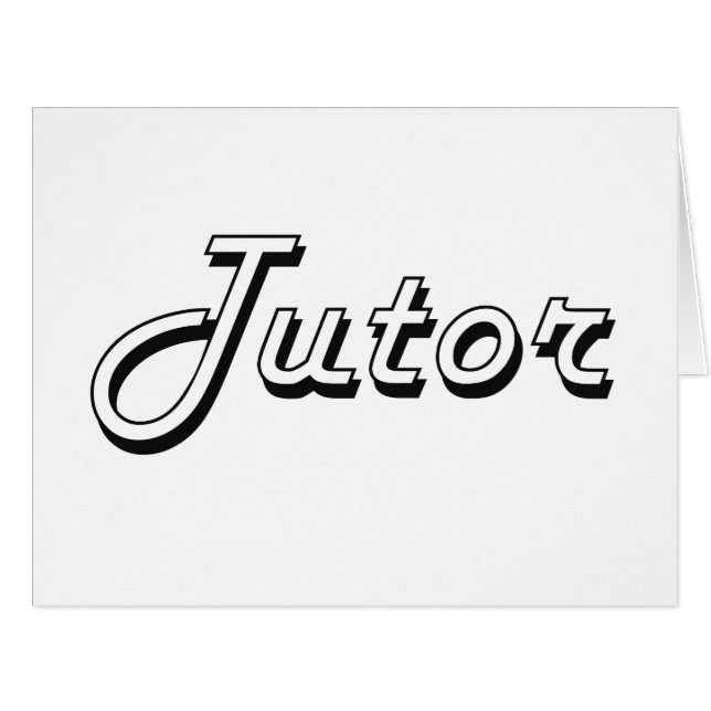 Tutor Classic Job Design (Front Horizontal)