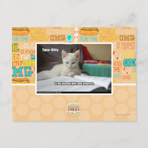 Tutor Kitty Postcard