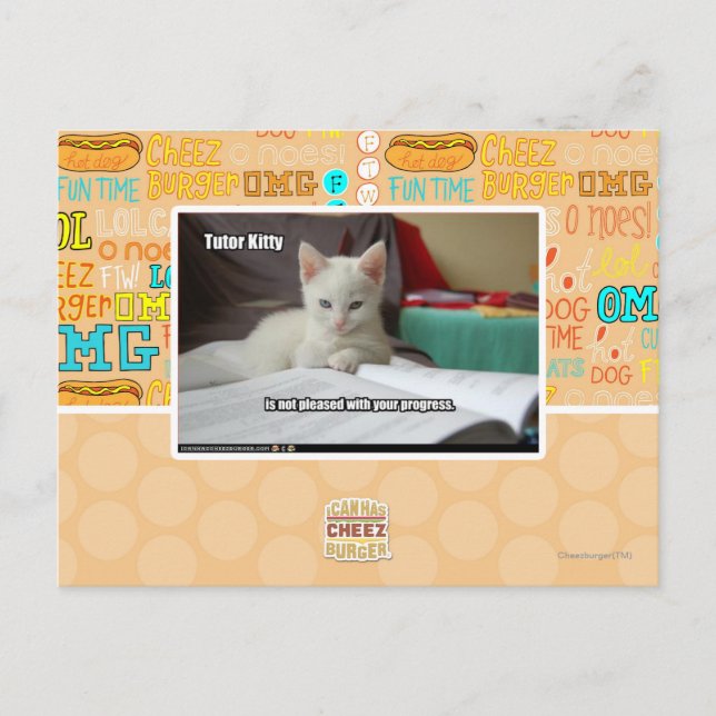 Tutor Kitty Postcard (Front)