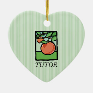 Tutor, Teacher Thank You, Apple Ceramic Tree Decoration