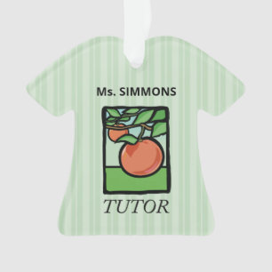 Tutor, Teacher Thank You, Apple Ornament