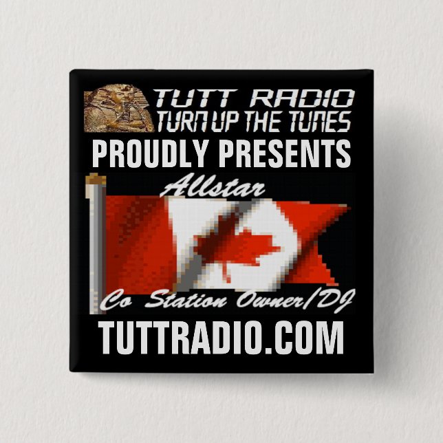 Tutt Radio Allstar's Button (Front)