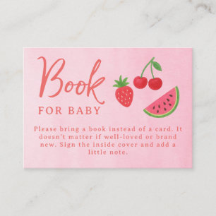 Tutti Frutti Baby Shower Enclosure Card