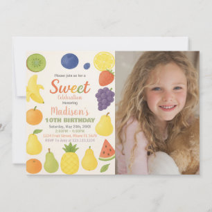 Tutti Frutti Birthday Invitation