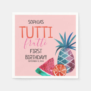 Tutti Frutti Child's Birthday Party Napkin