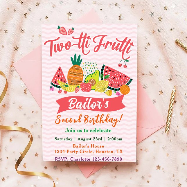 Tutti Frutti | Fruit Party Birthday Invitation (Creator Uploaded)
