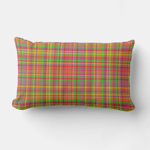 Tutti Frutti PLAID 15-Lumbar Throw Pillow