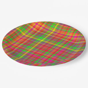 Tutti Frutti PLAID 8-PAPER PLATES
