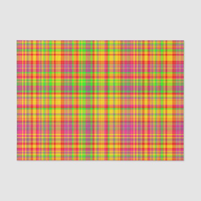 Tutti Frutti PLAID-9-TISSUE WRAPPING PAPER (Front)