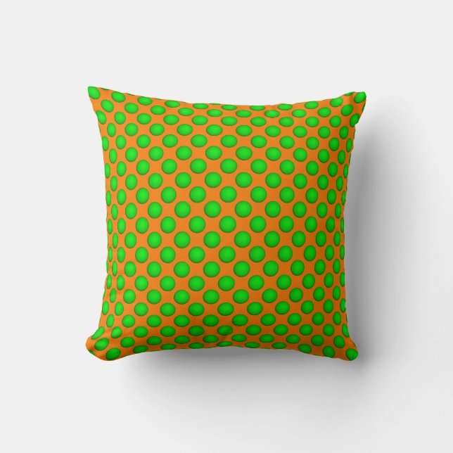 Tutti Frutti POLKA DOTS 03 Square Throw Pillow (Front)