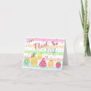 Tutti Frutti Thank You Card Sweet One Thank you