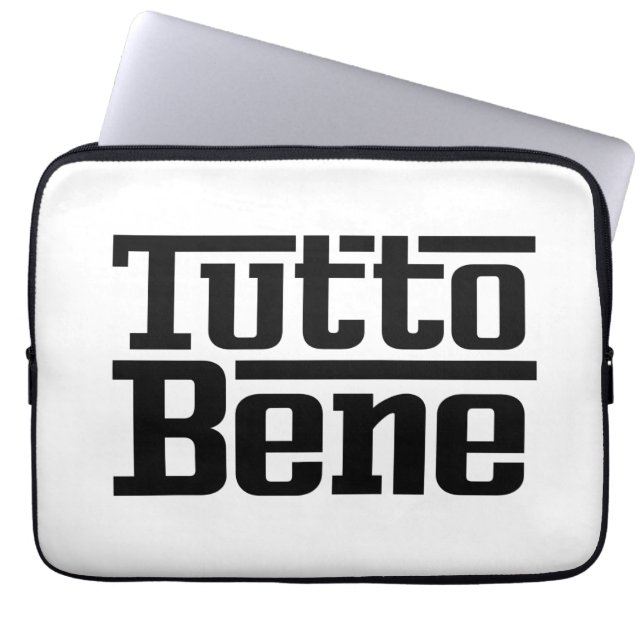 Tutto Bene Laptop Sleeve (Front)