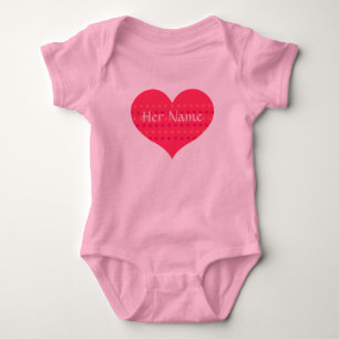 Tutu Baby Bodysuit with Pink Heart to Personalise