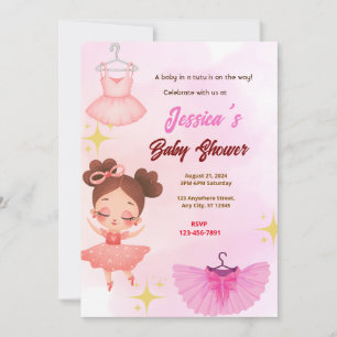 Tutu Baby Shower Invitation