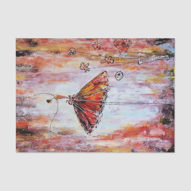 Tutu Ballerina Decoupage Tissue Paper (Front)