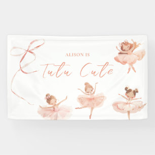 Tutu Cute Ballerina Birthday Banner