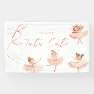 Tutu Cute Ballerina Birthday Banner