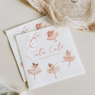 Tutu Cute Ballerina Birthday  Napkin