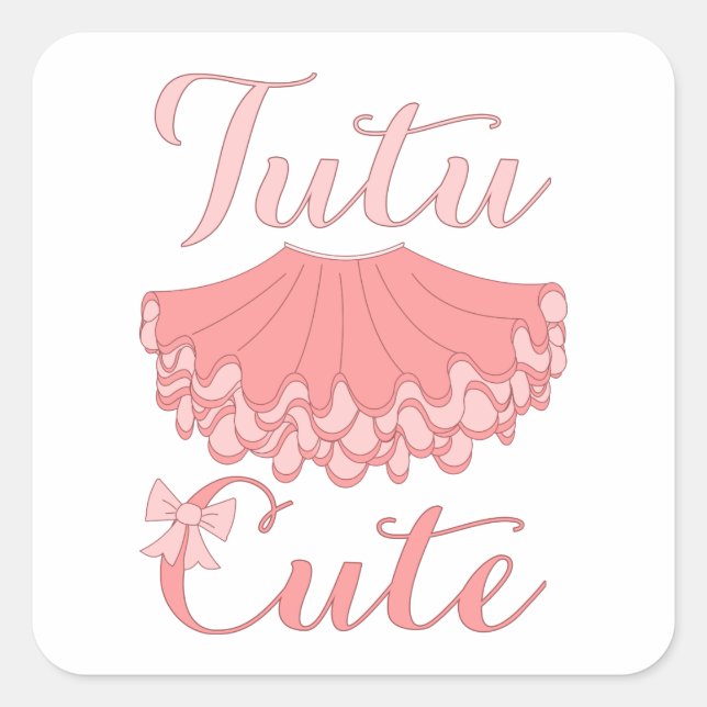Tutu Cute Ballet Sticker (Front)