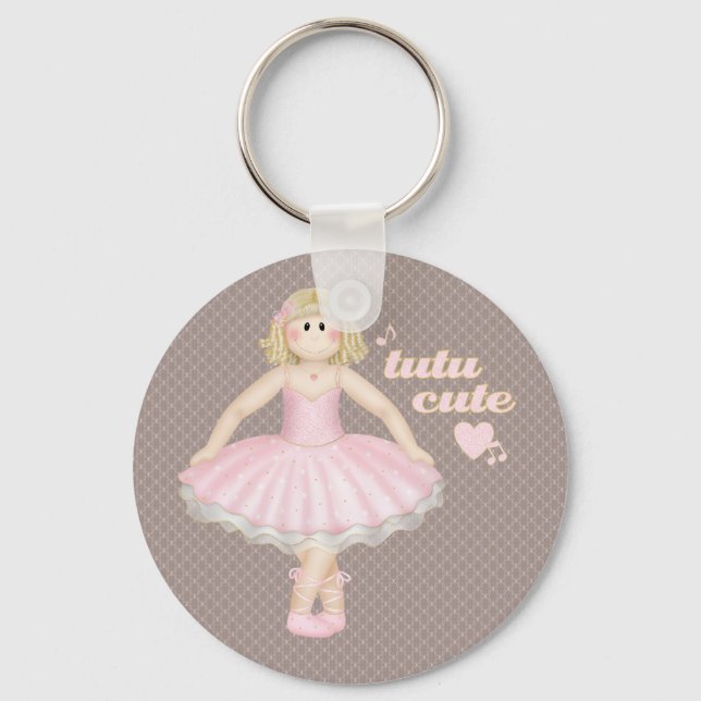Tutu Cute (Blonde) – Keychain (Front)