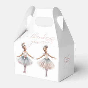 Tutu Cute Elegant Ballerina Birthday Thank You Favour Box