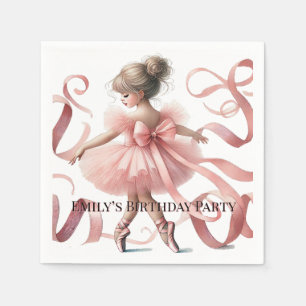 Tutu Cute   Enchanted Ballerina Birthday Party Napkin