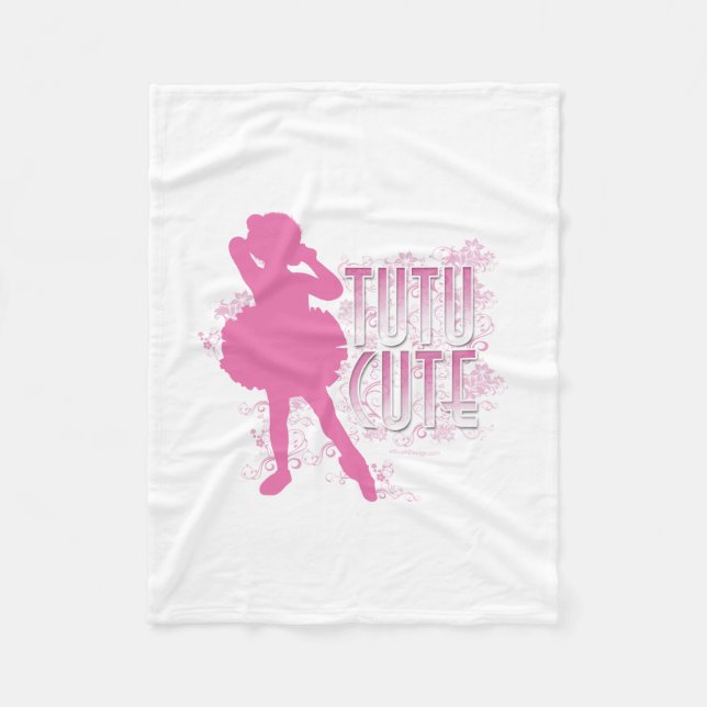 Tutu Cute Fleece Blanket (Front)