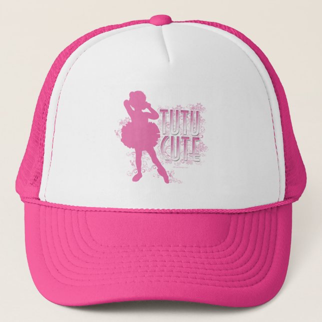 Tutu Cute (Pink) Trucker Hat (Front)