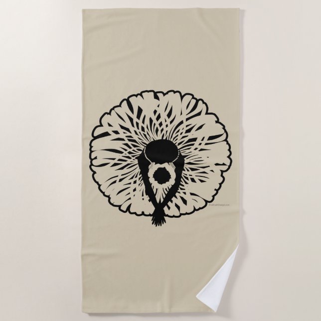 Tutu Elegant Beach Towel (Front)