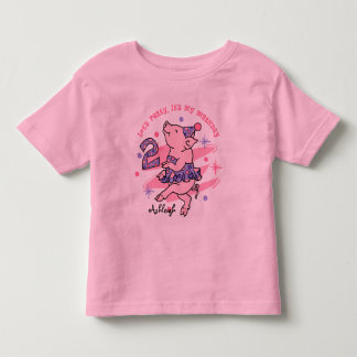 Tutu Piggy 3rd Birthday Custom Toddler T-Shirt