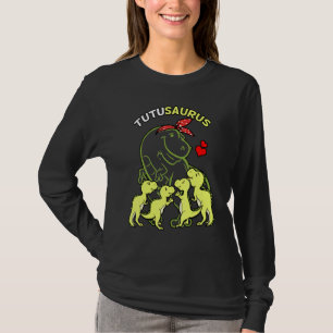 Tutusaurus Tutu 4 Kids Dinosaur Mothers Day T-Shirt