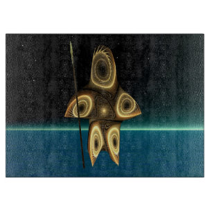 Tuvaaq - Fractal Inuit Hunter Cutting Board