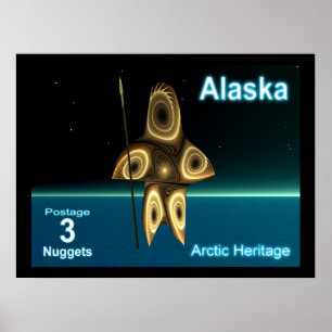 Tuvaaq - Fractal Inuit Hunter Poster